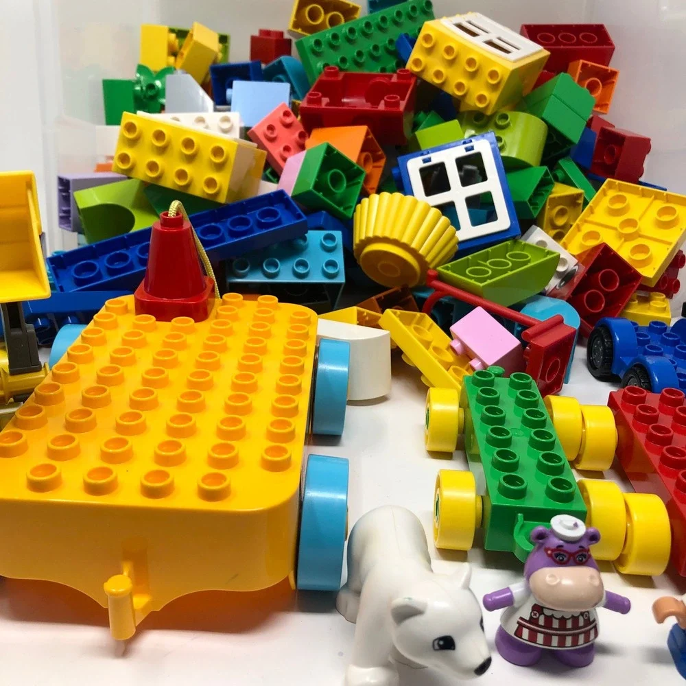 Lego Duplo 5 Pound Lb Lot Of Bulk Pieces Great Assortment Animals Minifigures